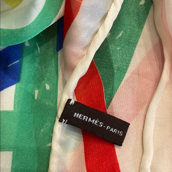 Multicolor Silk Scarf - Picture 4 of 6